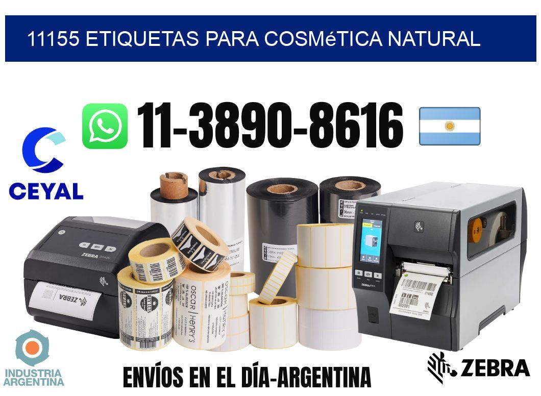11155 Etiquetas para cosmética natural