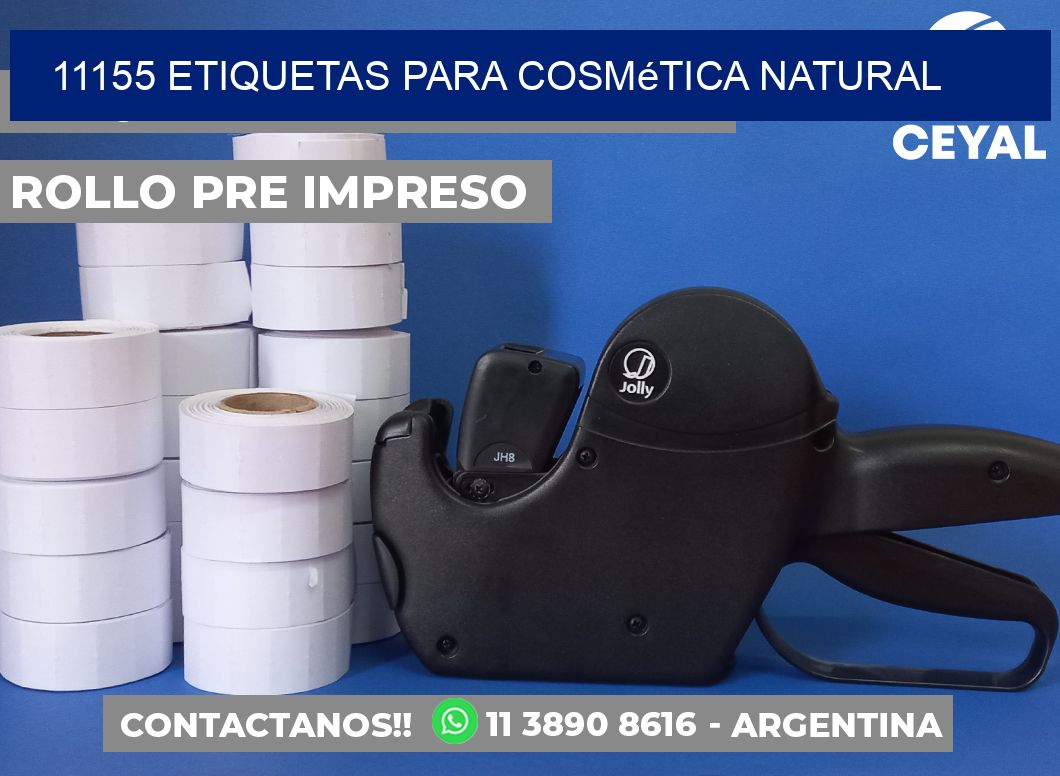 11155 Etiquetas para cosmética natural
