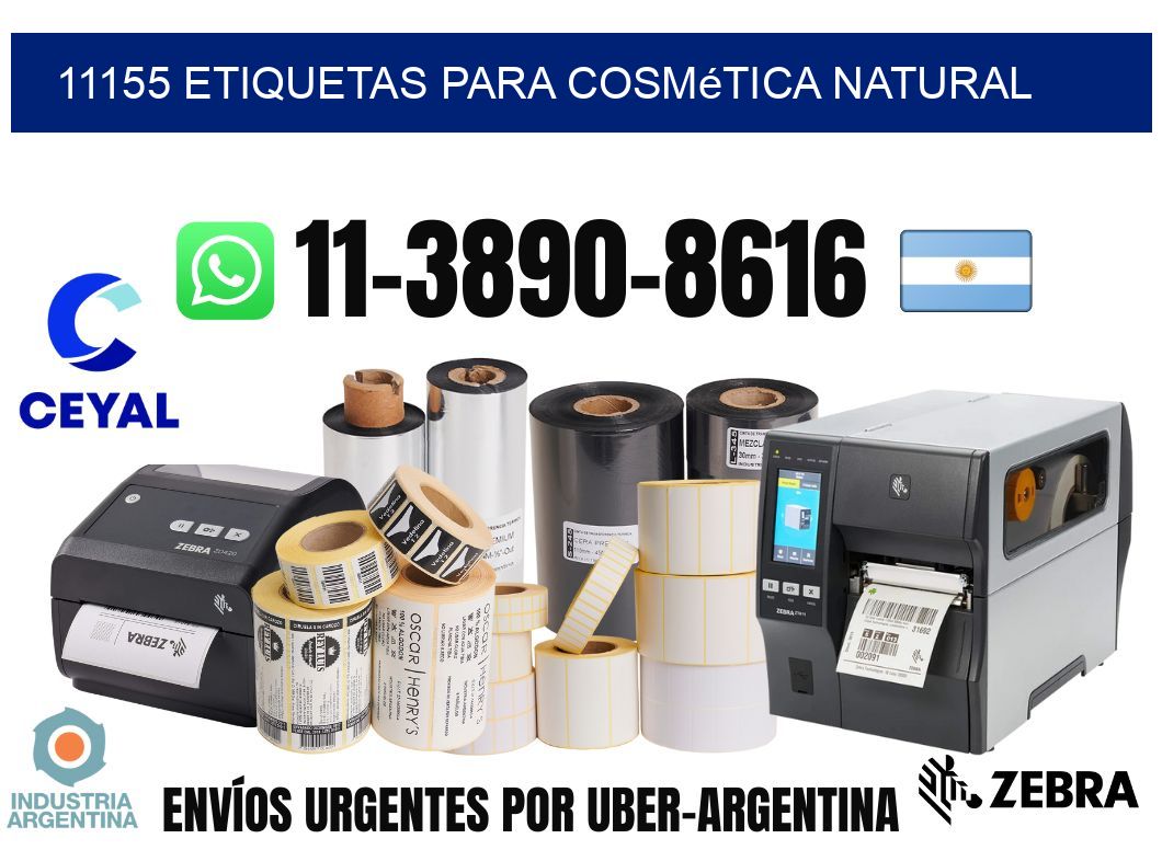 11155 Etiquetas para cosmética natural