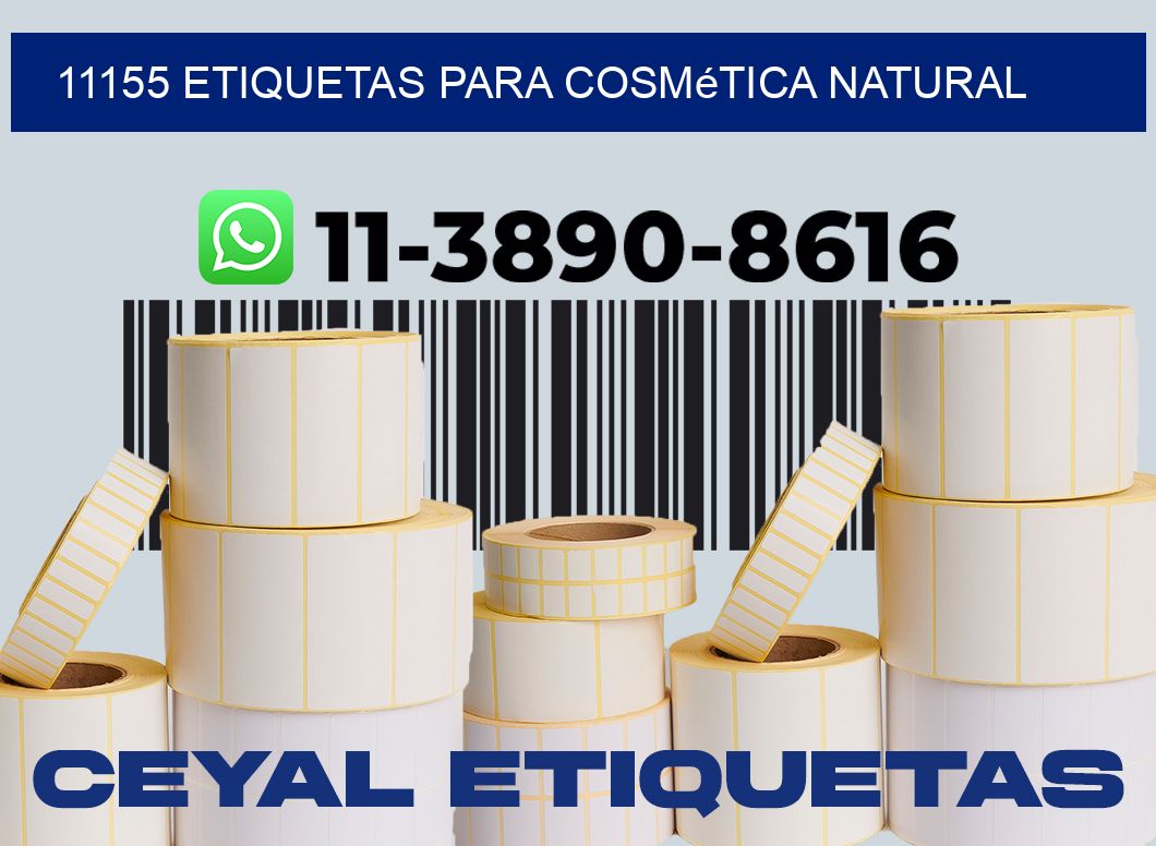 11155 Etiquetas para cosmética natural