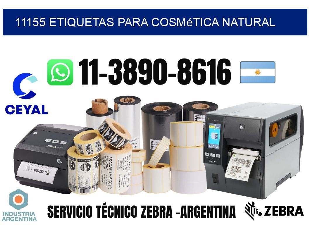 11155 Etiquetas para cosmética natural