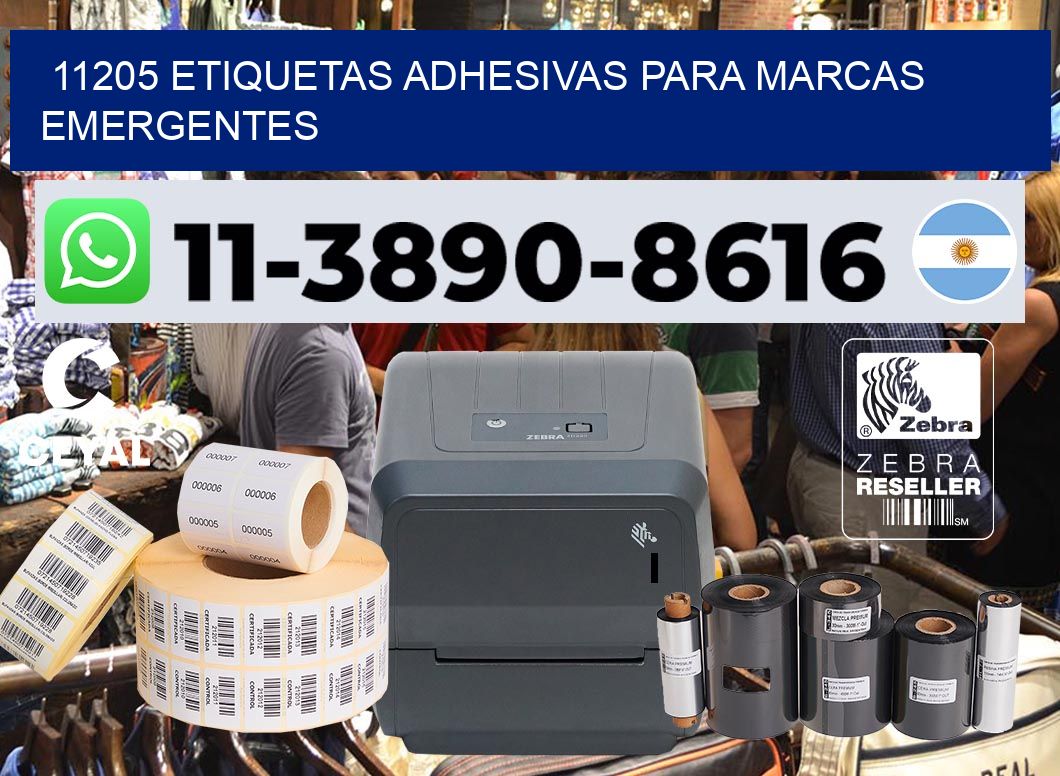 11205 Etiquetas adhesivas para marcas emergentes