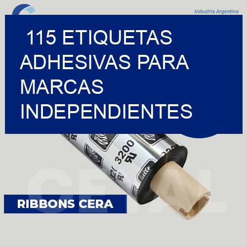 115 Etiquetas adhesivas para marcas independientes