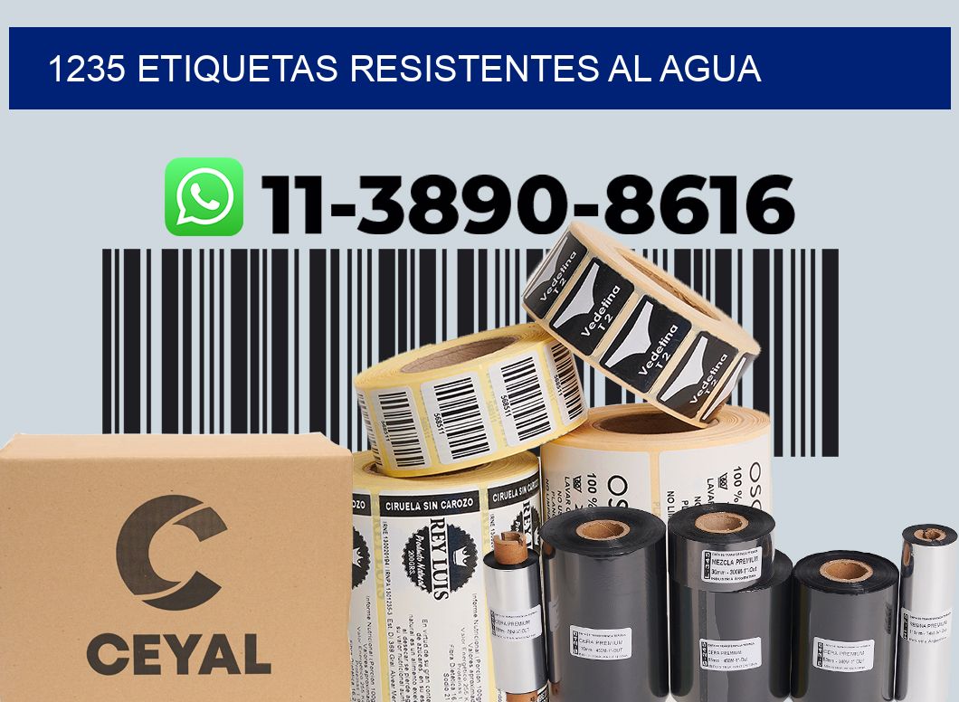 1235 Etiquetas resistentes al agua