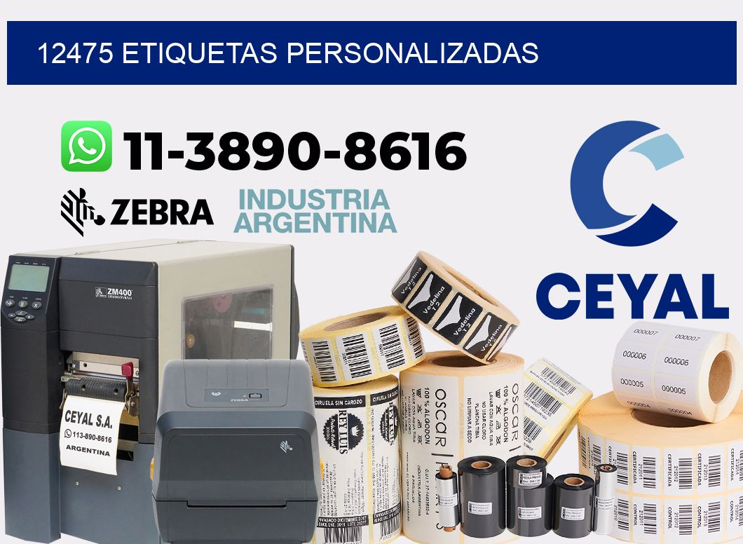 12475 etiquetas personalizadas