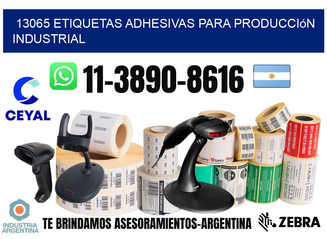 13065 Etiquetas adhesivas para producción industrial