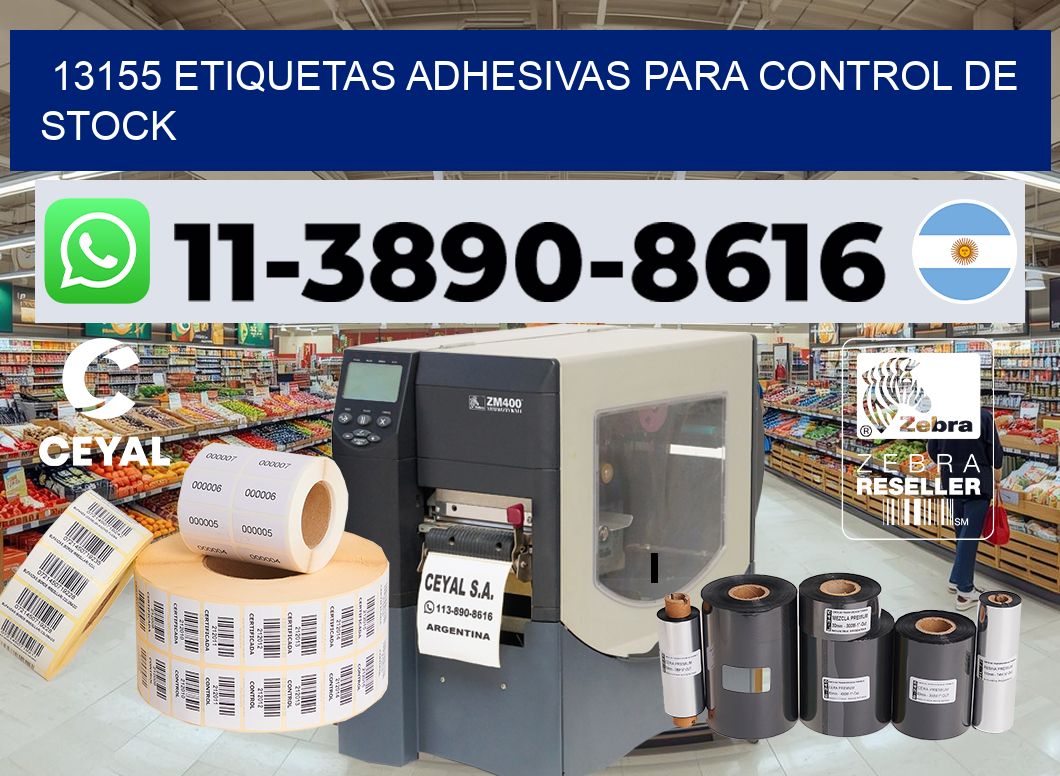 13155 Etiquetas adhesivas para control de stock