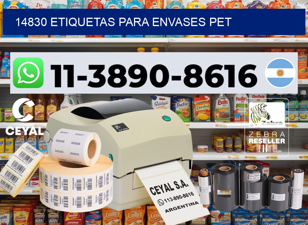 14830 Etiquetas para envases PET