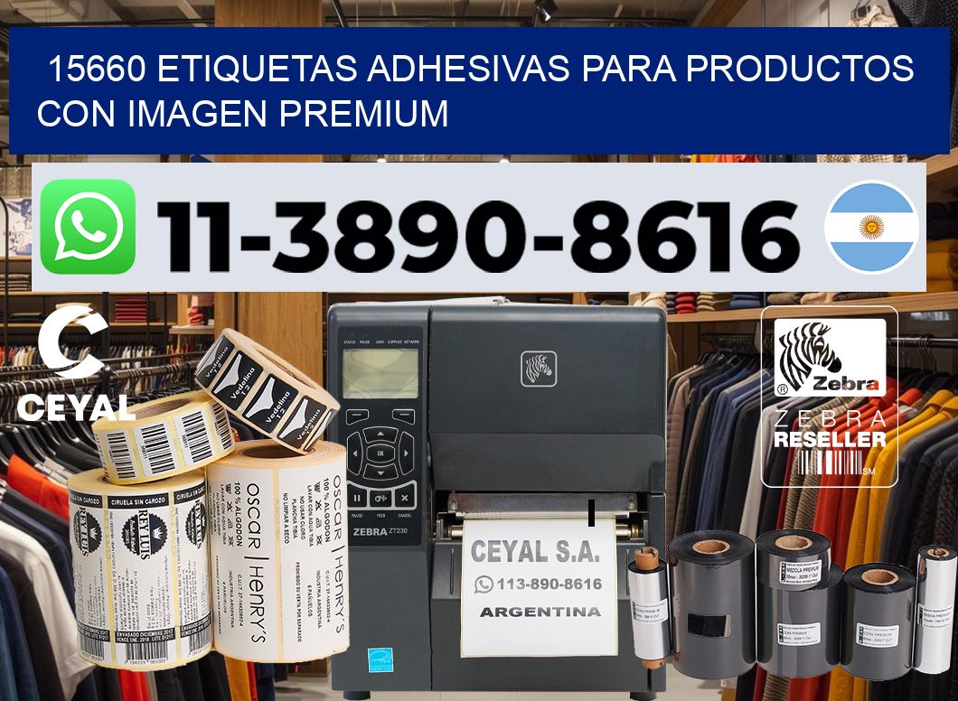 15660 Etiquetas adhesivas para productos con imagen premium