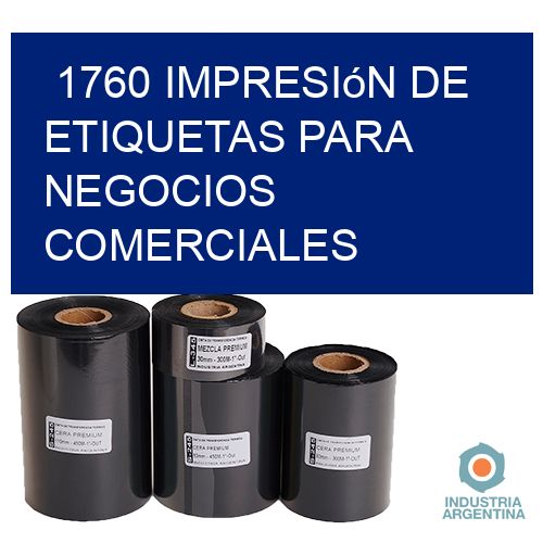 1760 Impresión de etiquetas para negocios comerciales
