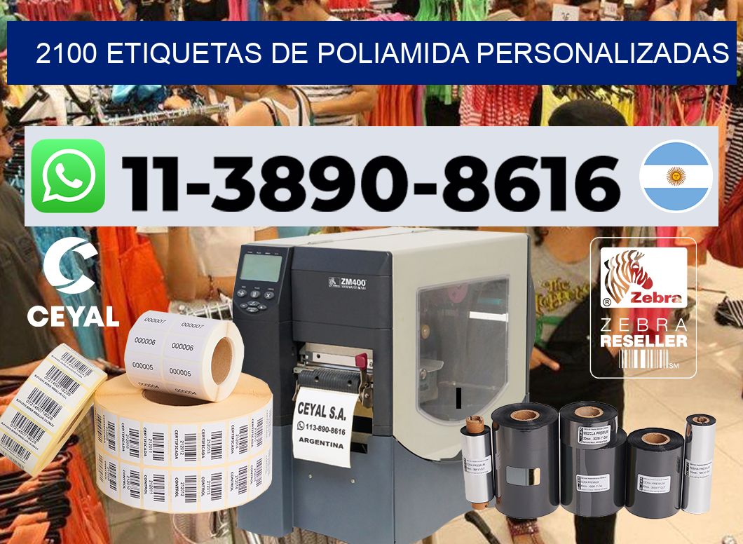 2100 Etiquetas de poliamida personalizadas