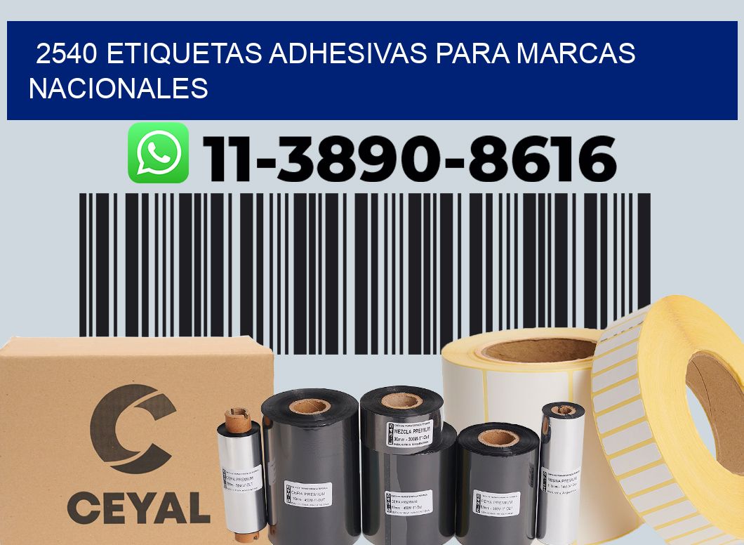 2540 Etiquetas adhesivas para marcas nacionales