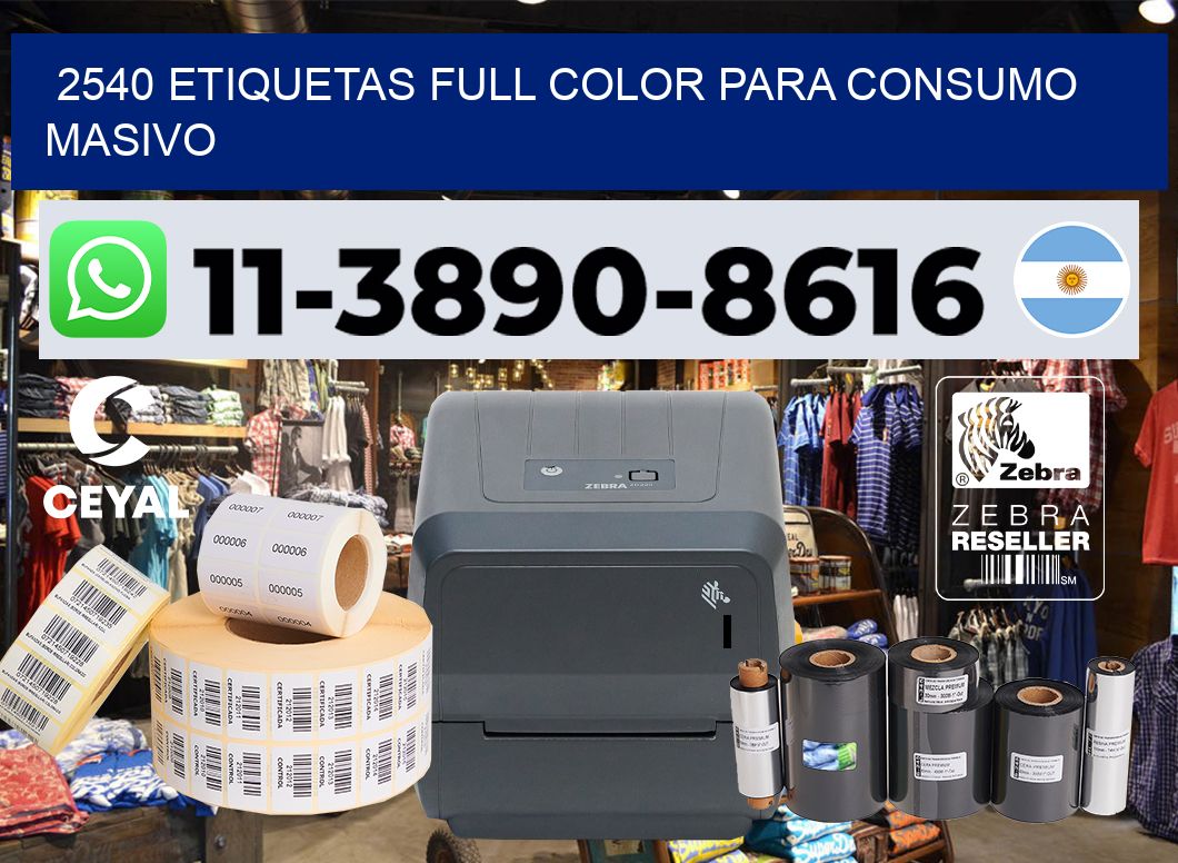 2540 Etiquetas full color para consumo masivo