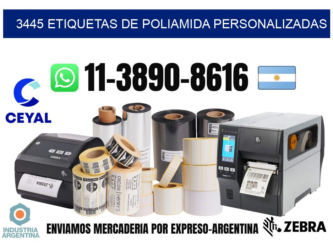 3445 Etiquetas de poliamida personalizadas