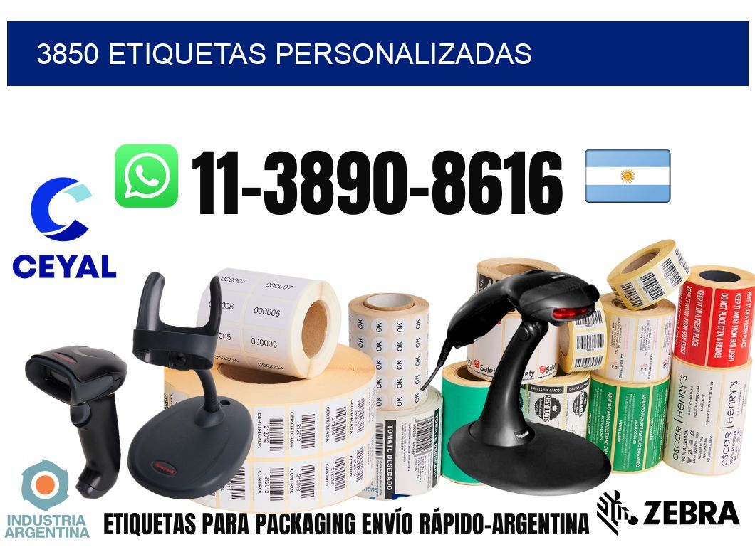 3850 etiquetas personalizadas