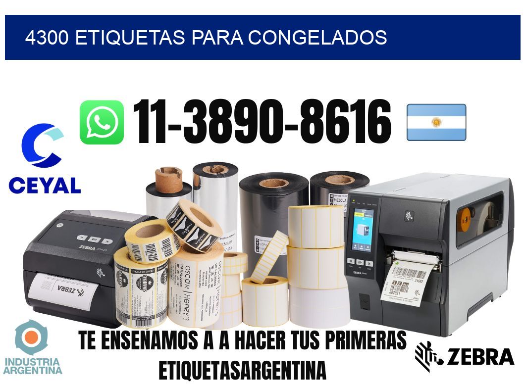 4300 Etiquetas para congelados
