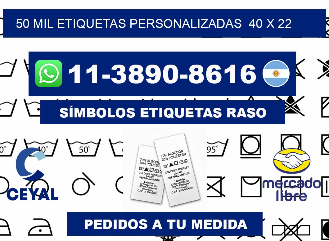 50 mil etiquetas personalizadas 40 x 22