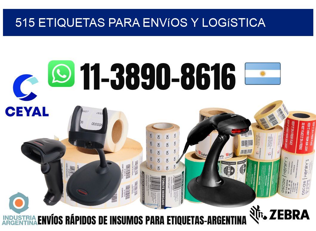 515 Etiquetas para envíos y logística