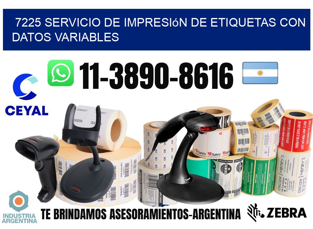 7225 Servicio de impresión de etiquetas con datos variables