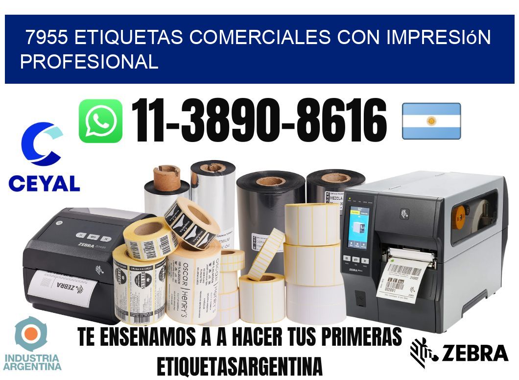 7955 Etiquetas comerciales con impresión profesional