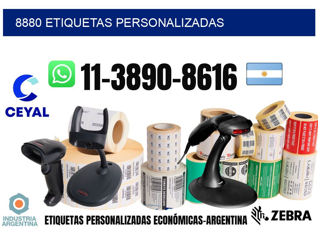 8880 etiquetas personalizadas