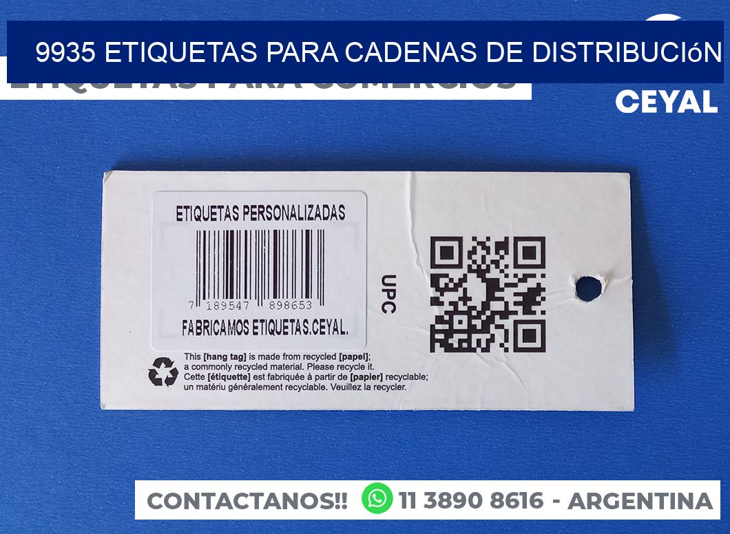 9935 Etiquetas para cadenas de distribución