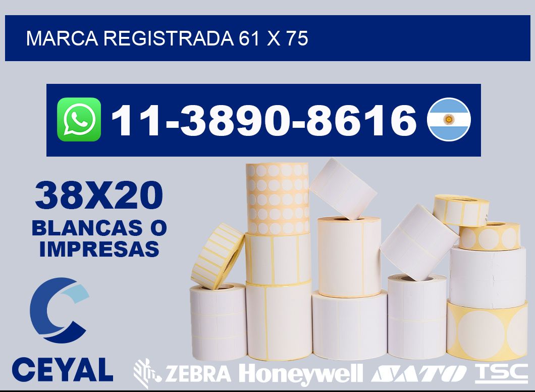 Marca registrada 61 x 75