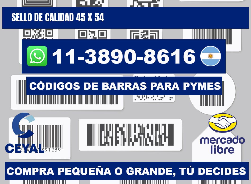 Sello de calidad 45 x 54