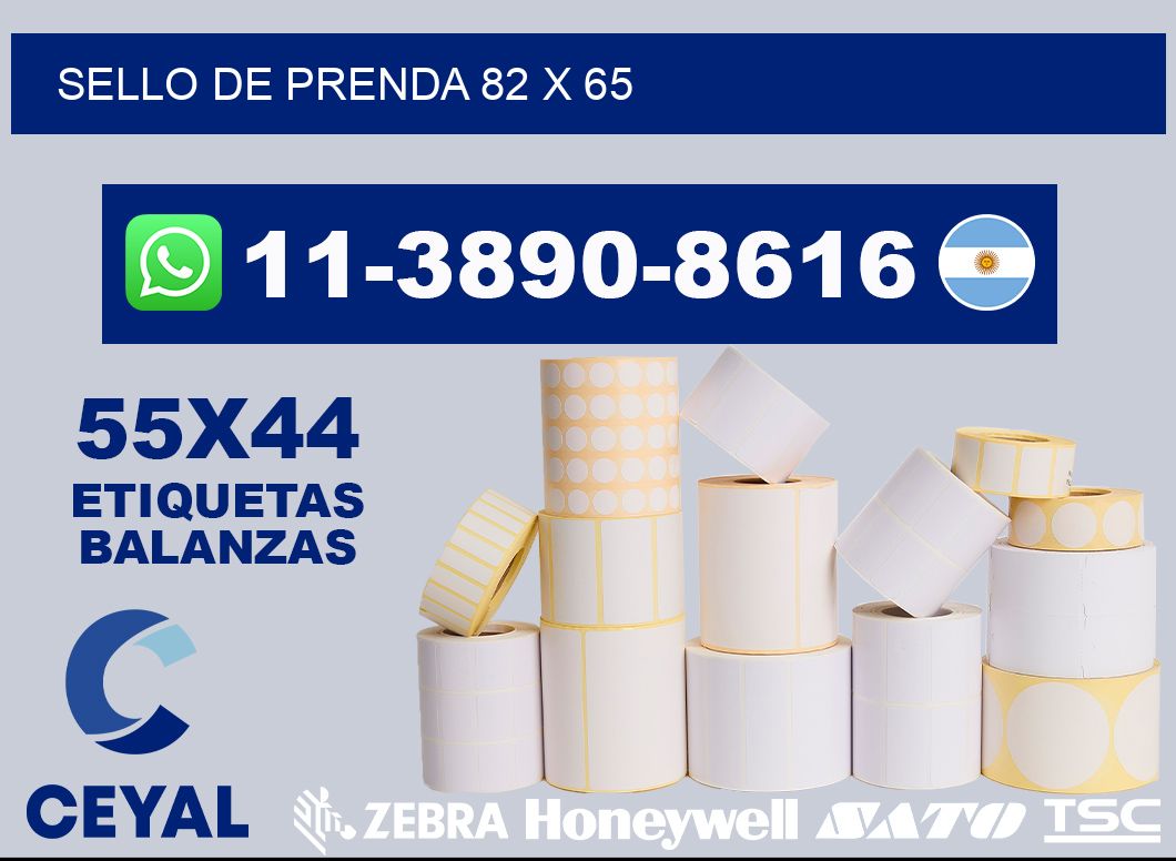 Sello de prenda 82 x 65