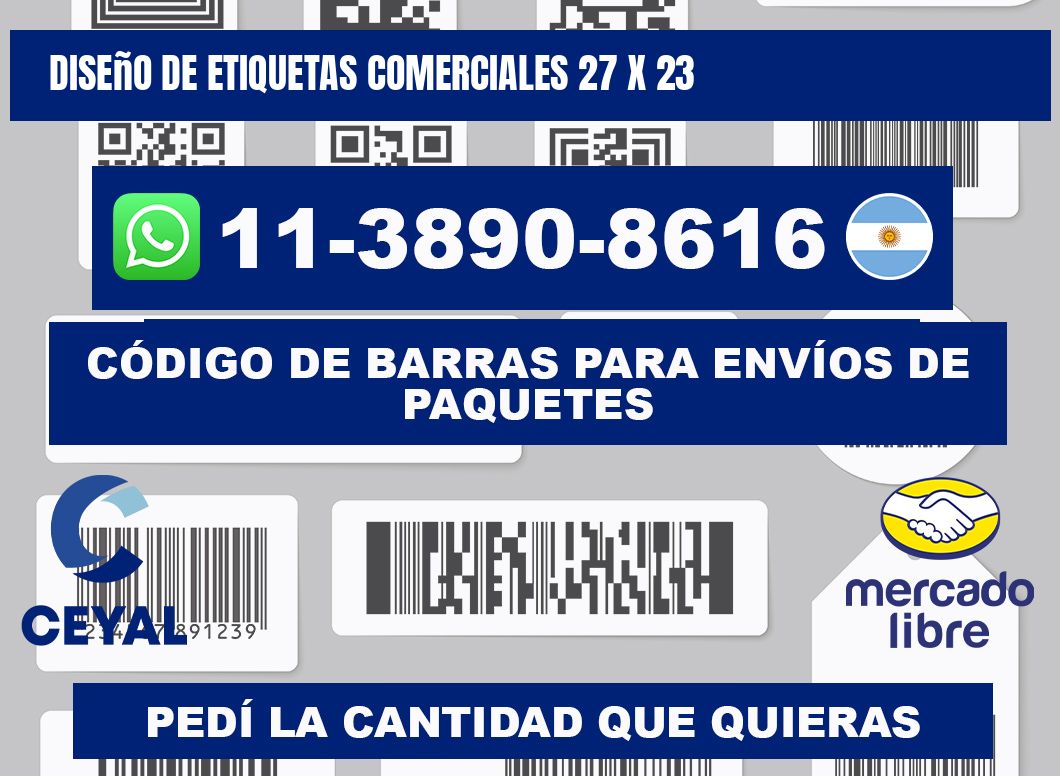 diseño de etiquetas comerciales 27 x 23