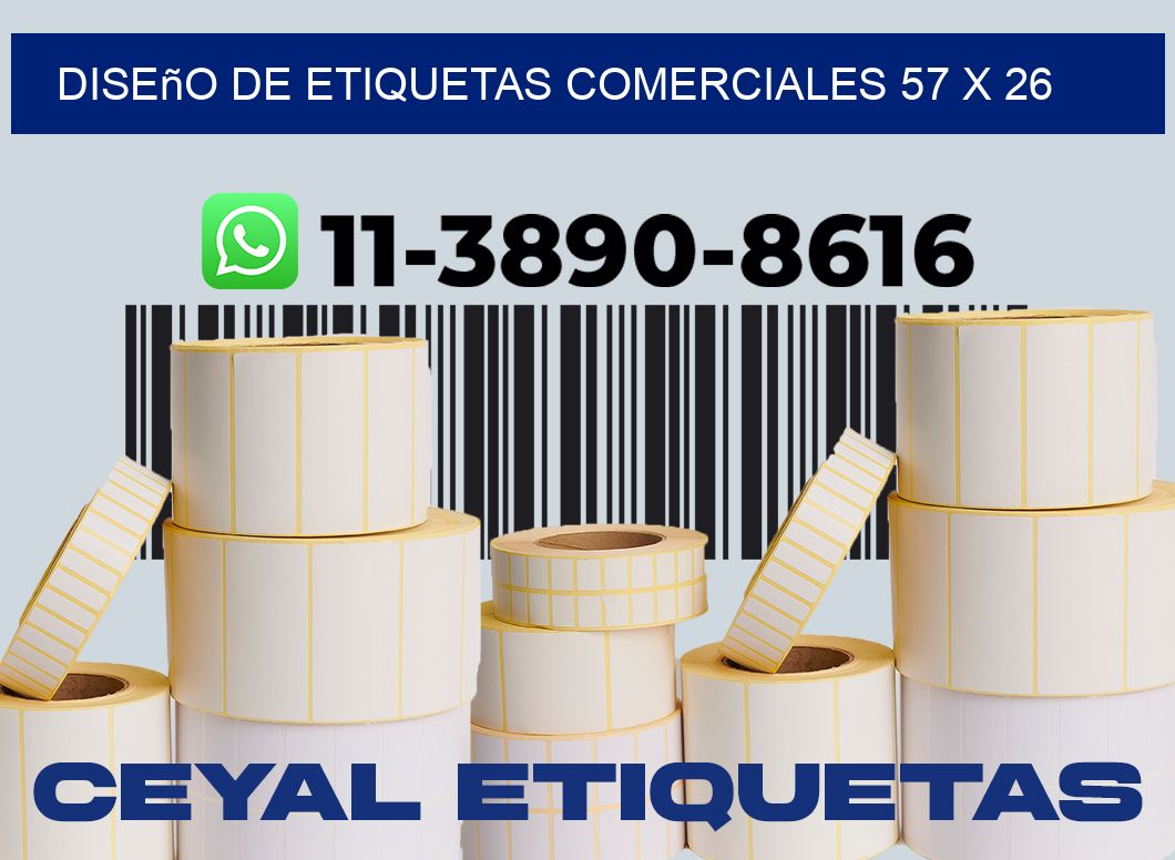 diseño de etiquetas comerciales 57 x 26