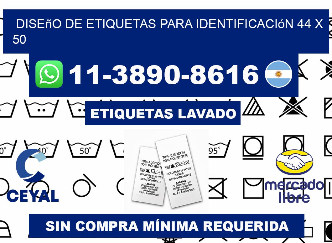 diseño de etiquetas para identificación 44 x 50