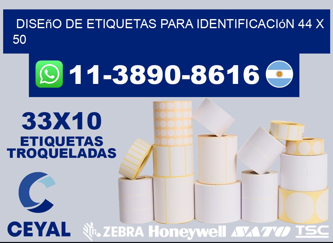 diseño de etiquetas para identificación 44 x 50