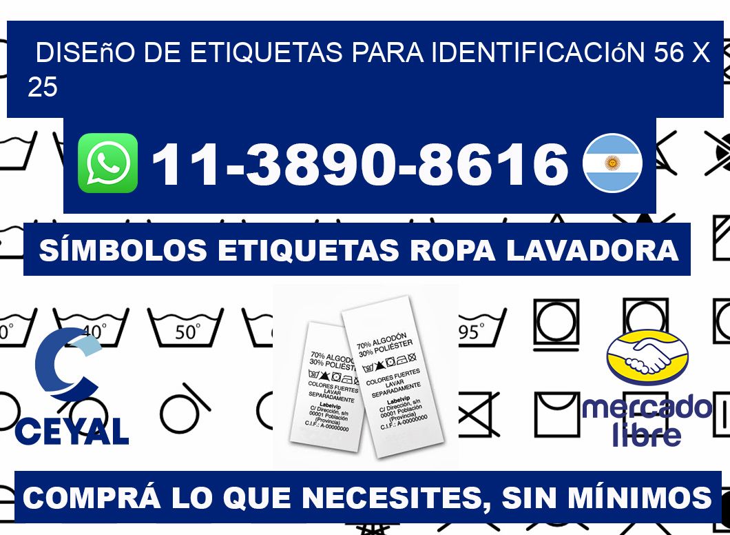 diseño de etiquetas para identificación 56 x 25
