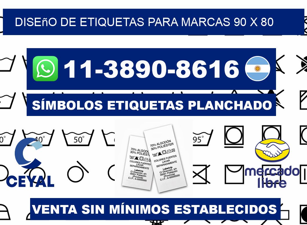 diseño de etiquetas para marcas 90 x 80
