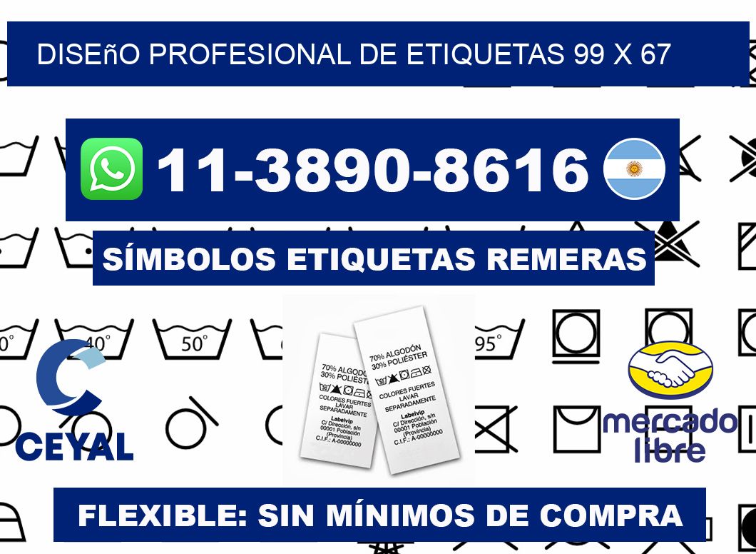 diseño profesional de etiquetas 99 x 67
