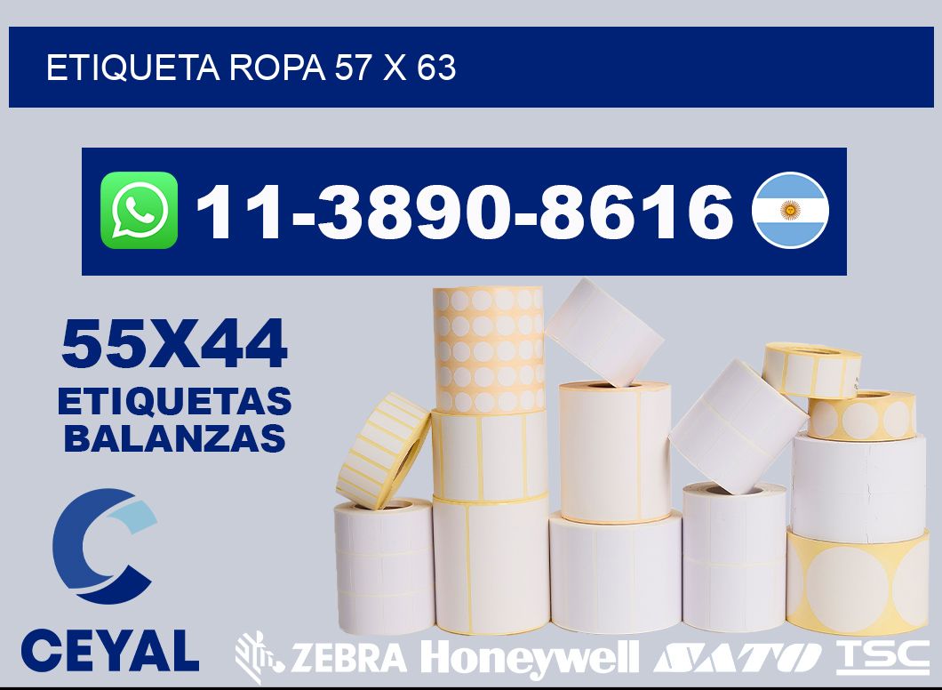 etiqueta ropa 57 x 63