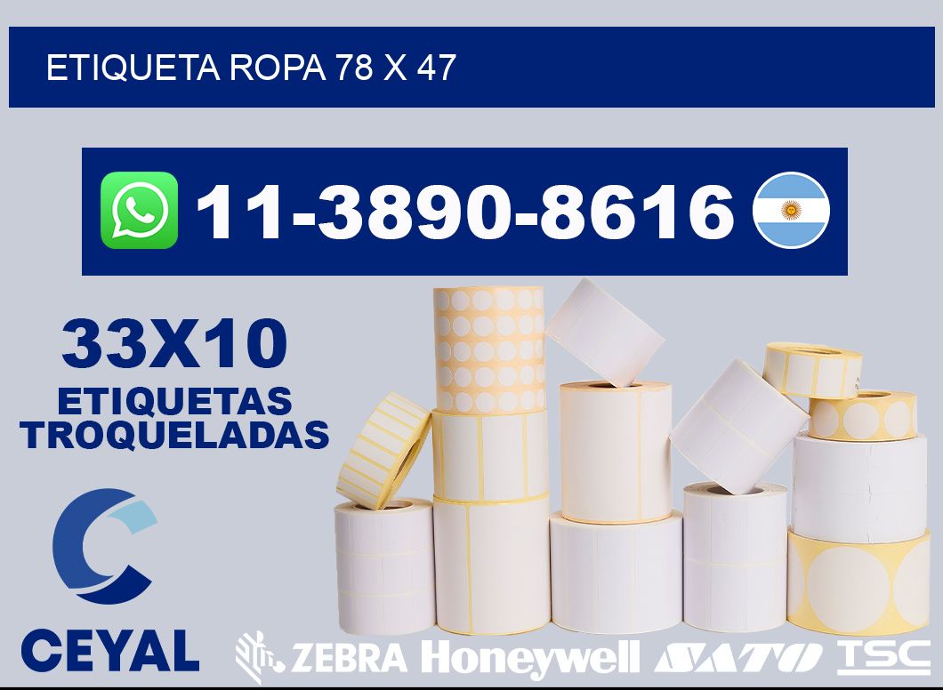 etiqueta ropa 78 x 47