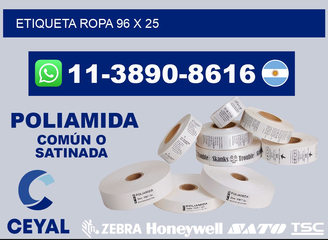 etiqueta ropa 96 x 25