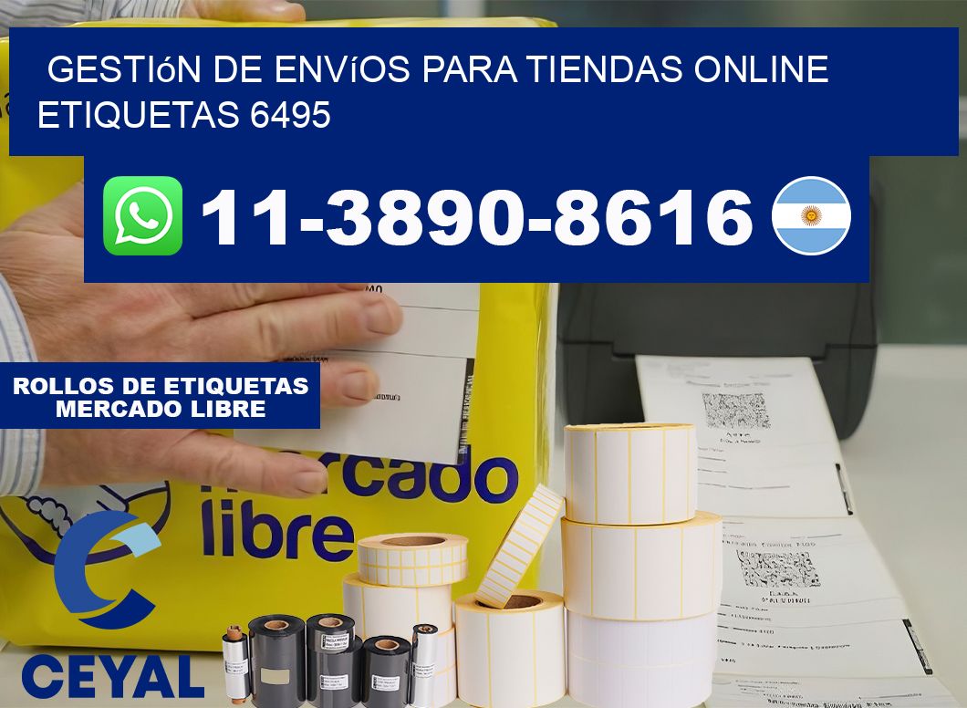 Gestión de envíos para tiendas online  etiquetas 6495