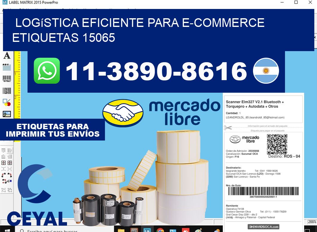 Logística eficiente para e-commerce  etiquetas 15065
