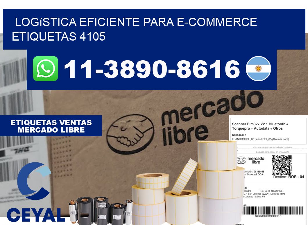 Logística eficiente para e-commerce  etiquetas 4105