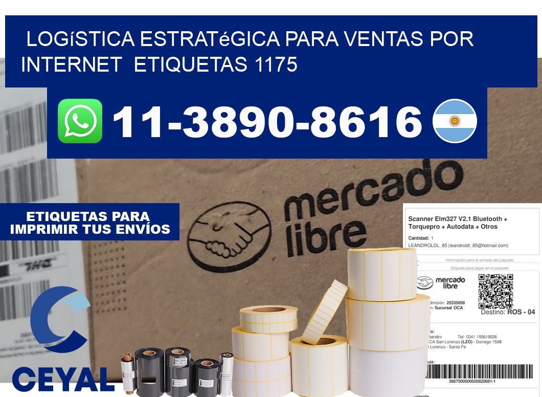 Logística estratégica para ventas por internet  etiquetas 1175
