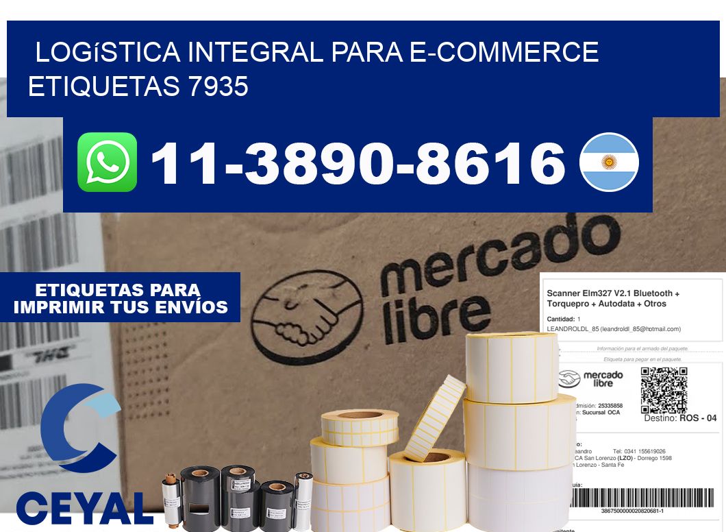 Logística integral para e-commerce  etiquetas 7935