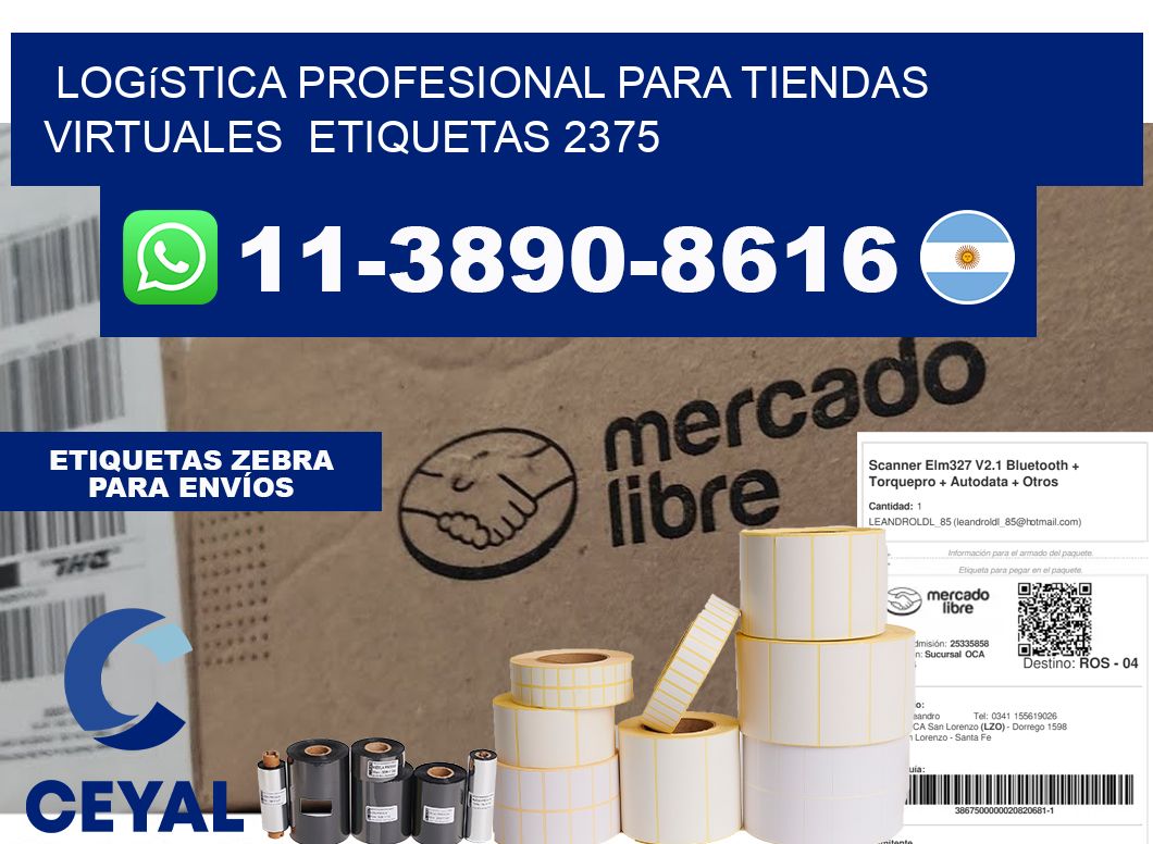 Logística profesional para tiendas virtuales  etiquetas 2375