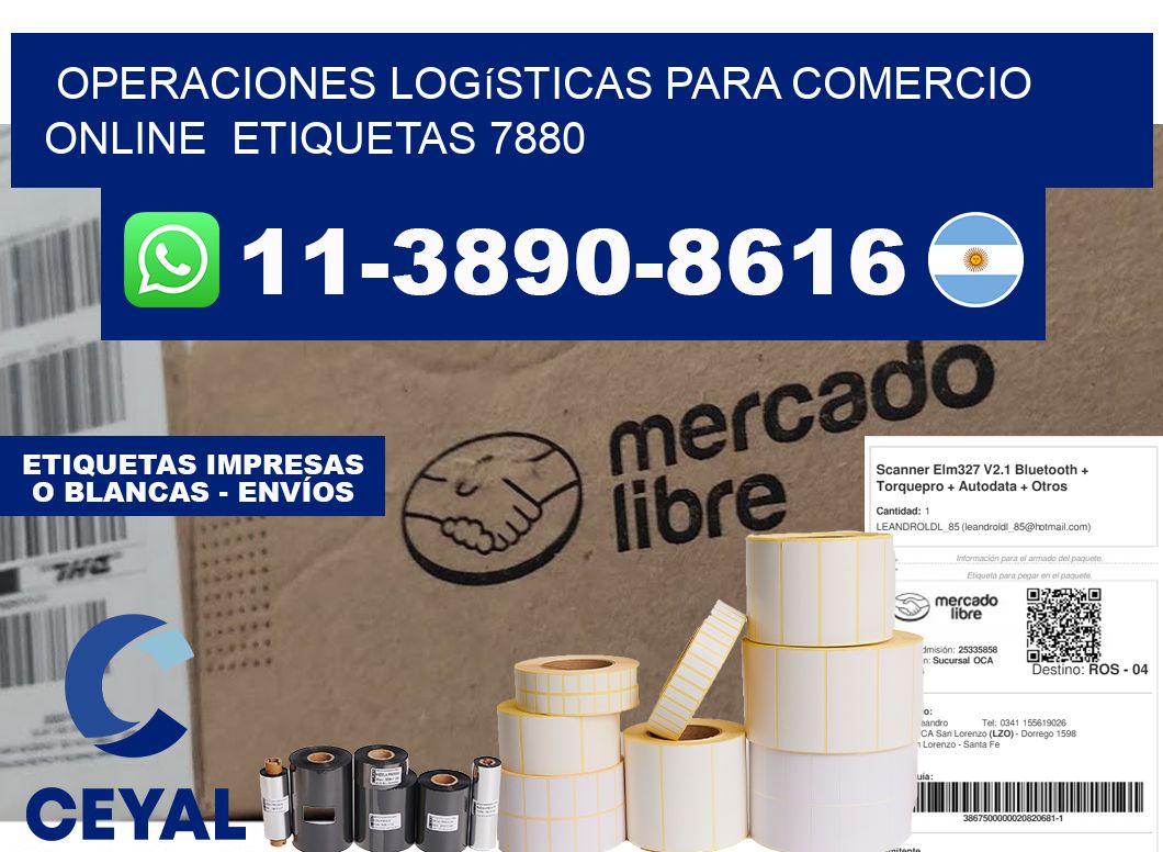 Operaciones logísticas para comercio online etiquetas 7880