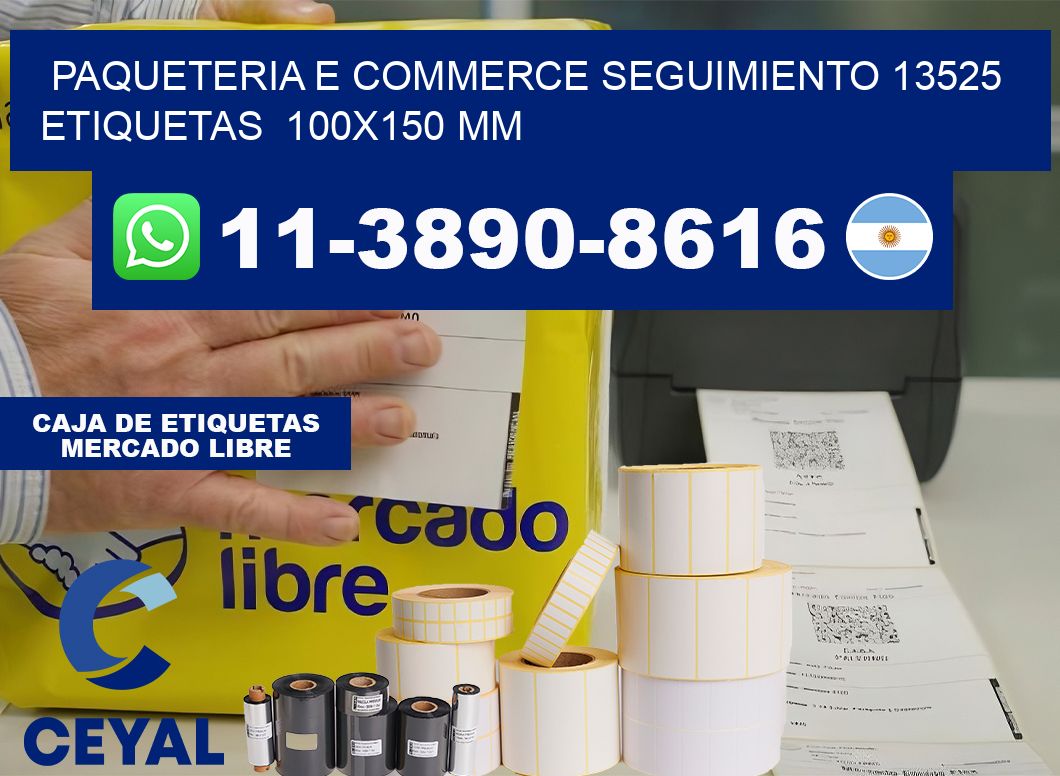 Paqueteria e commerce seguimiento 13525   etiquetas  100×150 mm