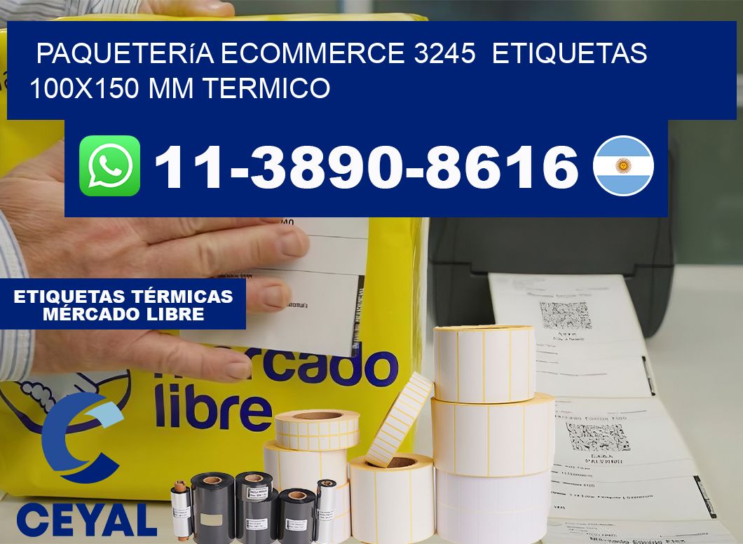 Paquetería eCommerce 3245  etiquetas 100×150 mm termico