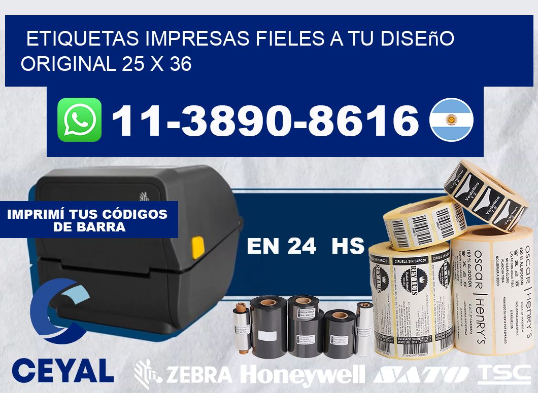etiquetas impresas fieles a tu diseño original 25 x 36