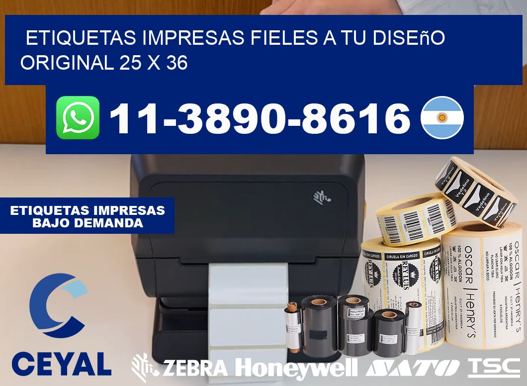 etiquetas impresas fieles a tu diseño original 25 x 36